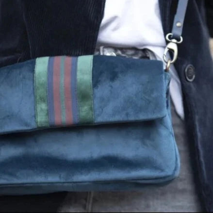 Borsa in velluto 'New York'