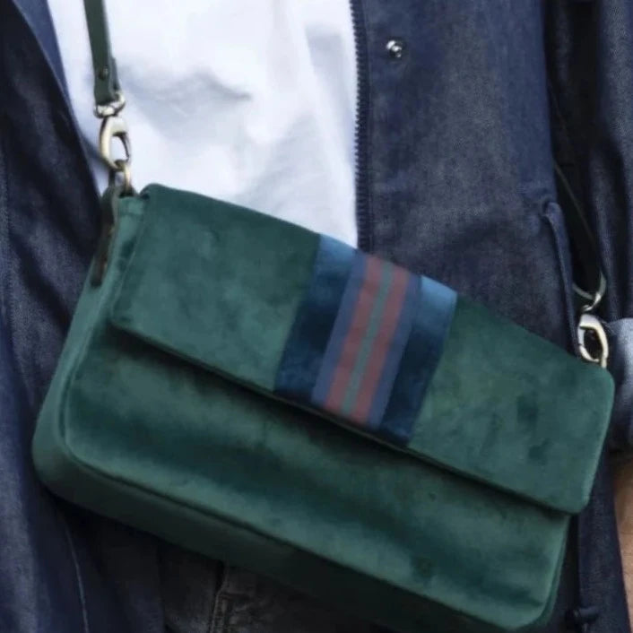 Borsa in velluto 'New York'