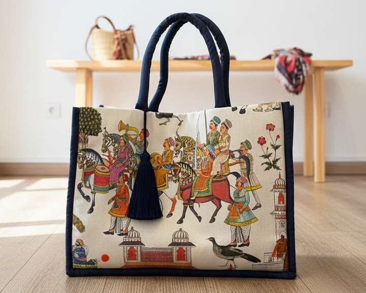 Borsa in tessuto 'Poppy' Large