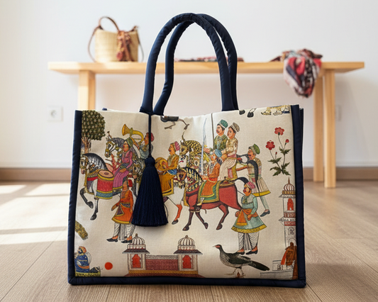 Borsa in tessuto 'Poppy' Large