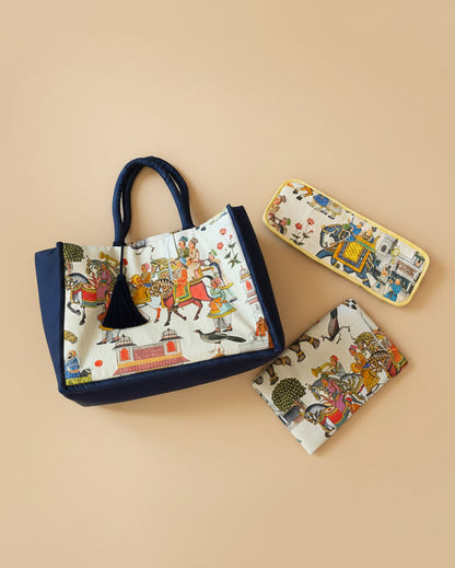 Borsa in tessuto 'Poppy' Large
