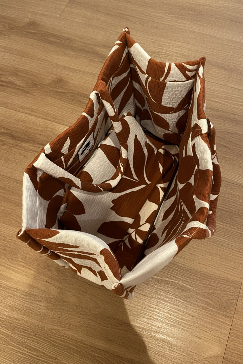“Poppy” Large Fabric Bag