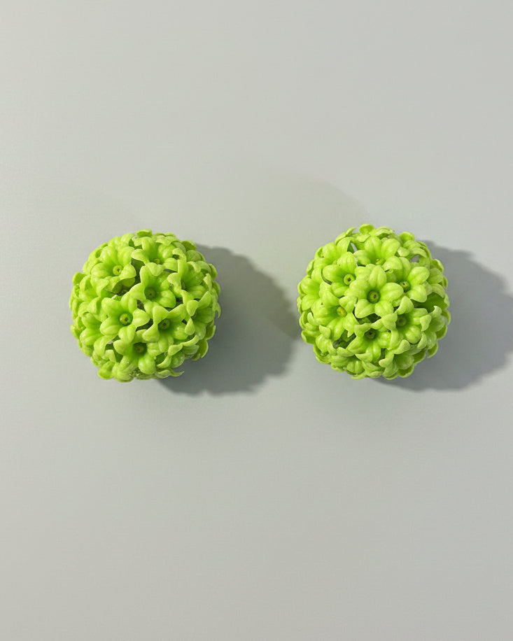 Orecchino vintage verde lime