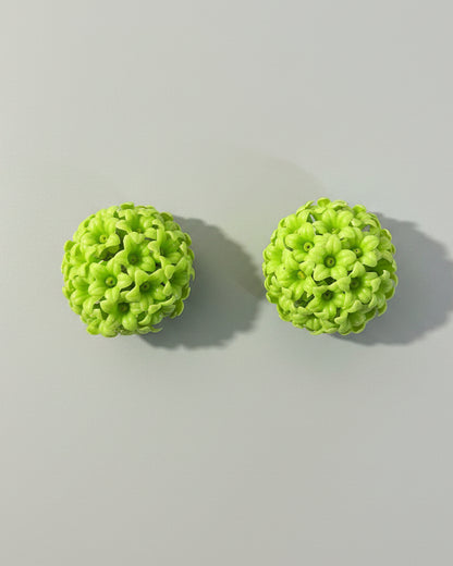Orecchino vintage verde lime