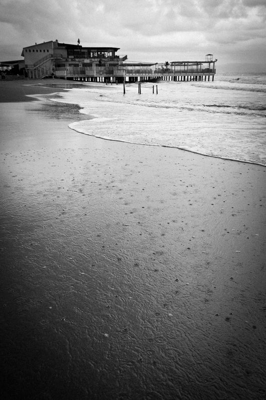 Lido of Cagliari b / n
