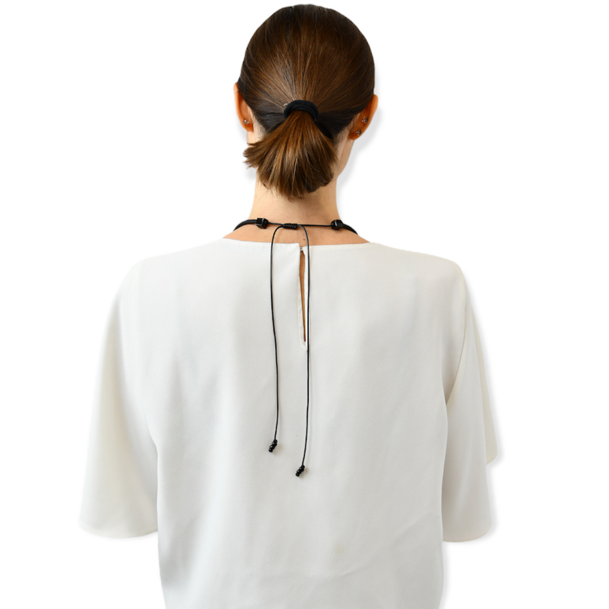 Collana girocollo in ceramica e oro
