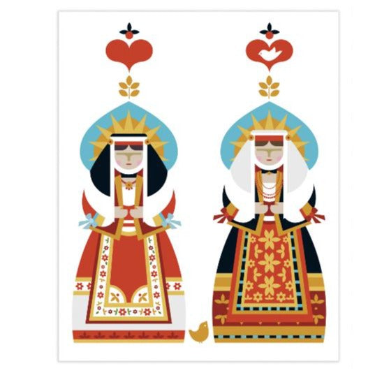 MD_Stampe 50x40 - Pair of Reinas