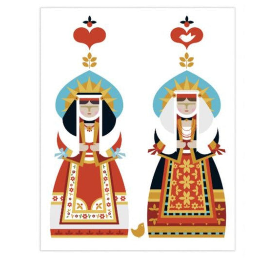 MD_Stampe 50x40 - Pair of Reinas